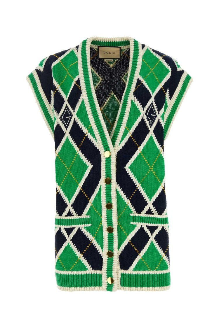 Gucci Embroidered Cotton Vest