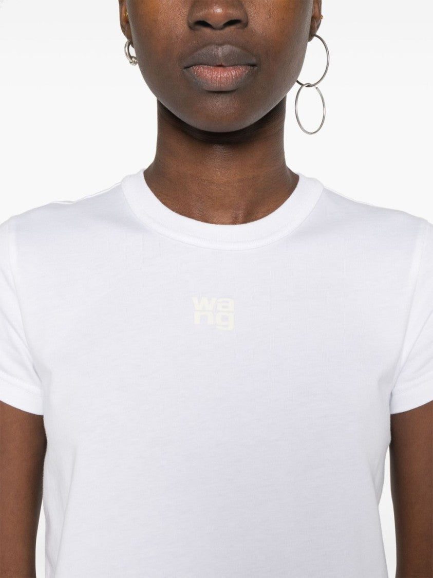 Alexander Wang Essential Jsy Shrunken Tee W/Puff Logo