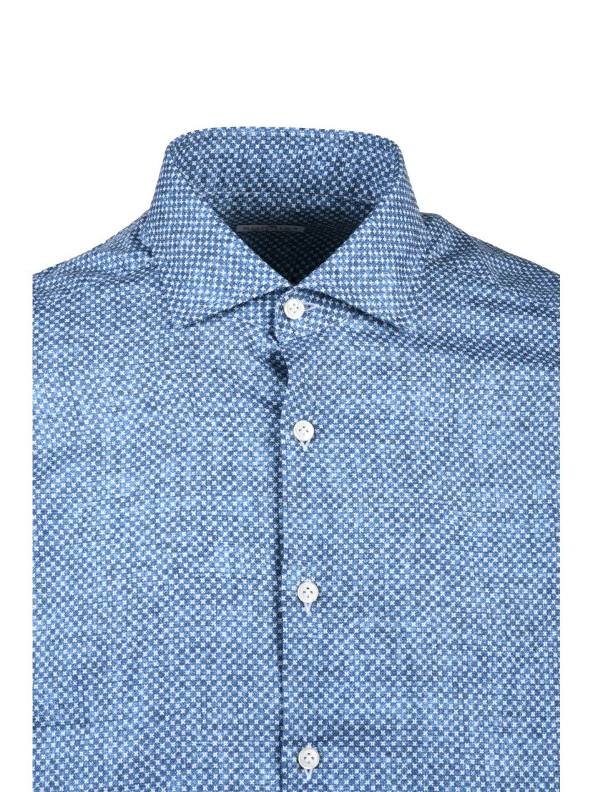 Sonrisa Fior Di Cotone Fior Di Cotone Shirt With Textured Pattern And Classic Button-Down Design