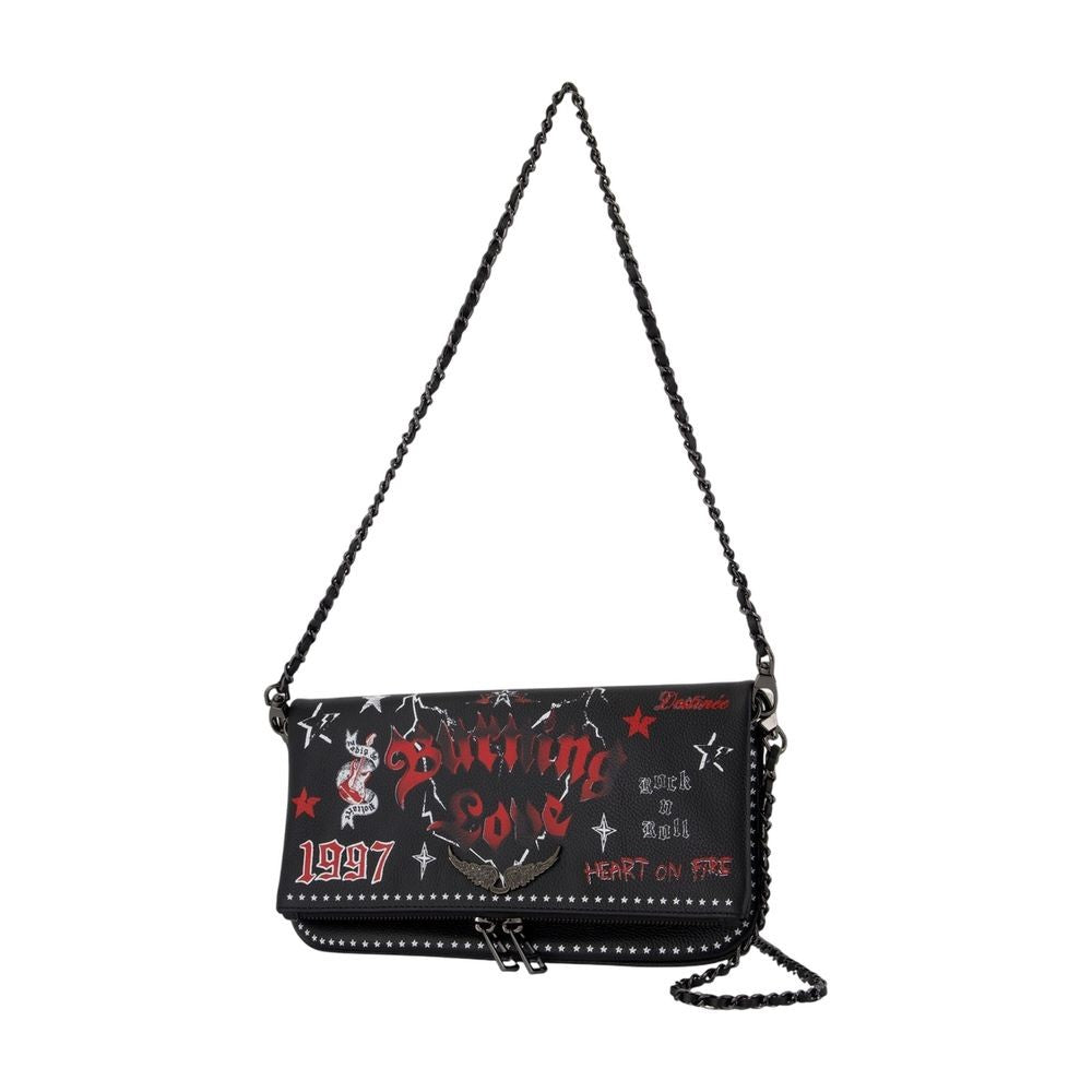 Zadig & Voltaire Rock Wallet On Chain - Leather - Black