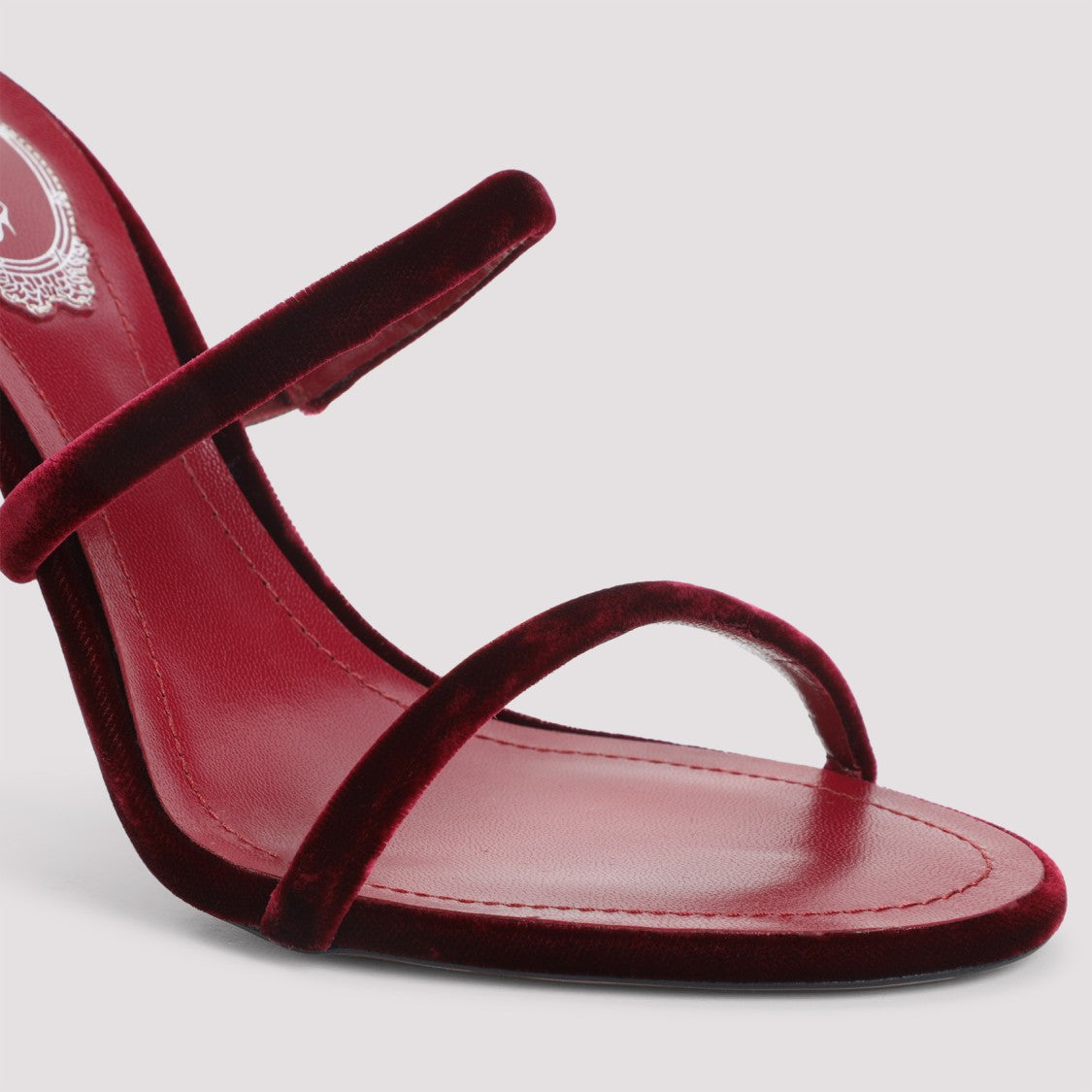 René Caovilla René Caovilla Velvet Snake Sandals