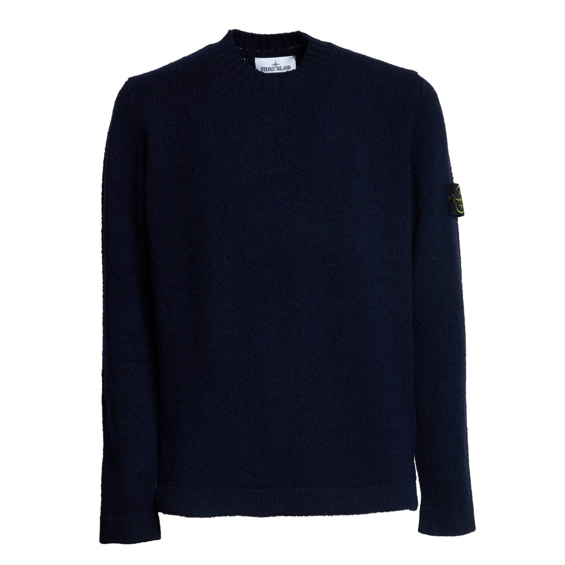 Stone Island Ribbed Neckline Subtle Side Detail Sweater