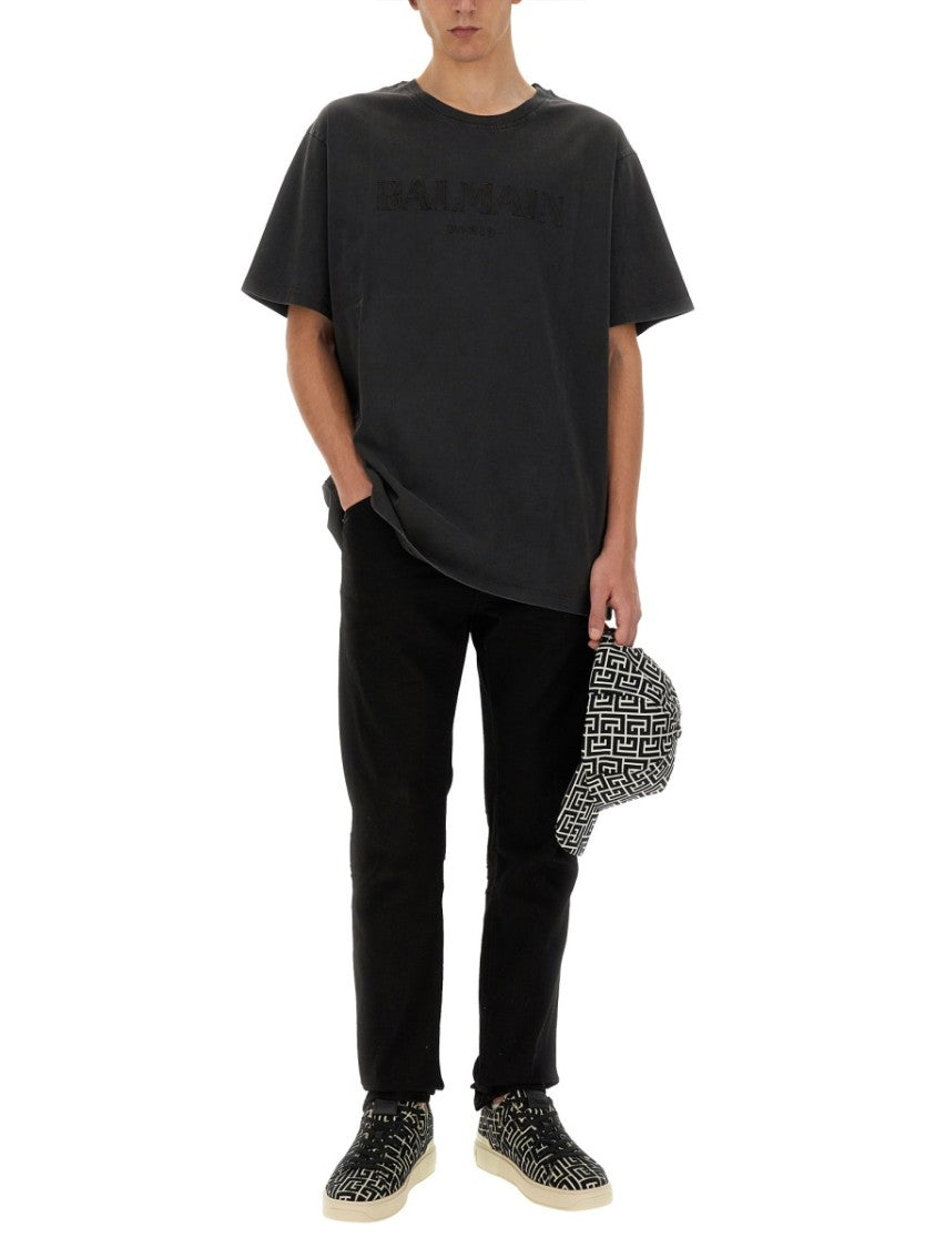 Balmain Black Oversized T-Shirt