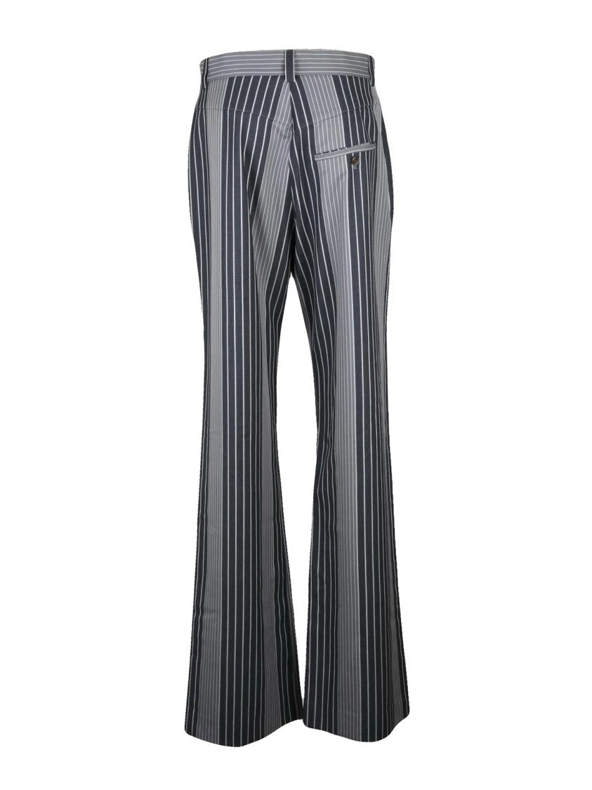 Vivienne Westwood Wide-Leg Trousers With High Waist And Vertical Stripes