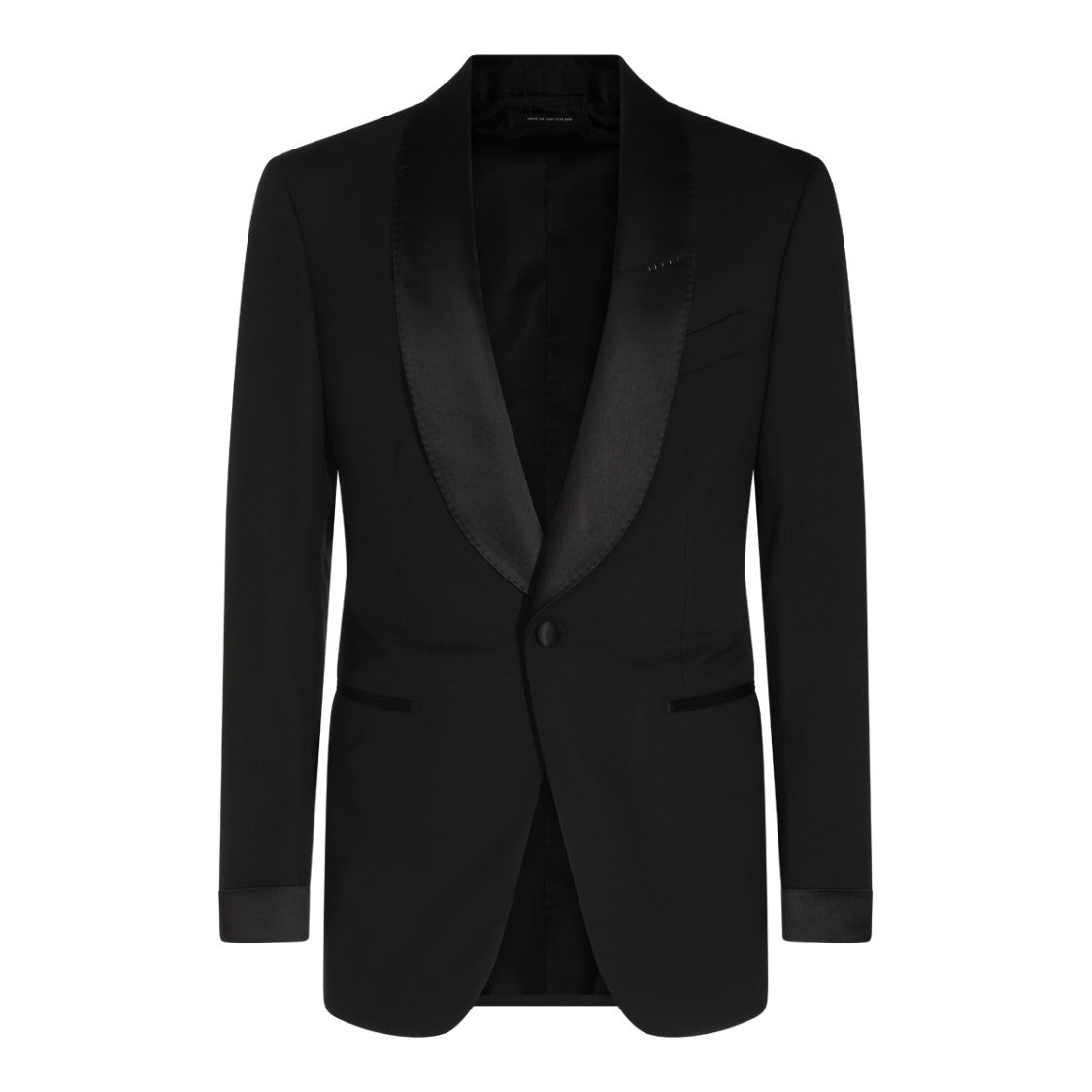 Tom Ford Tailored Black Tuxedo Jacket With Satin Peak Lapels