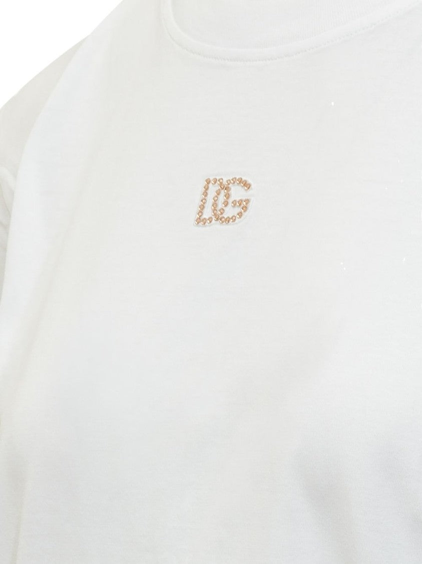 Dolce & Gabbana Short-Sleeve White T-Shirt