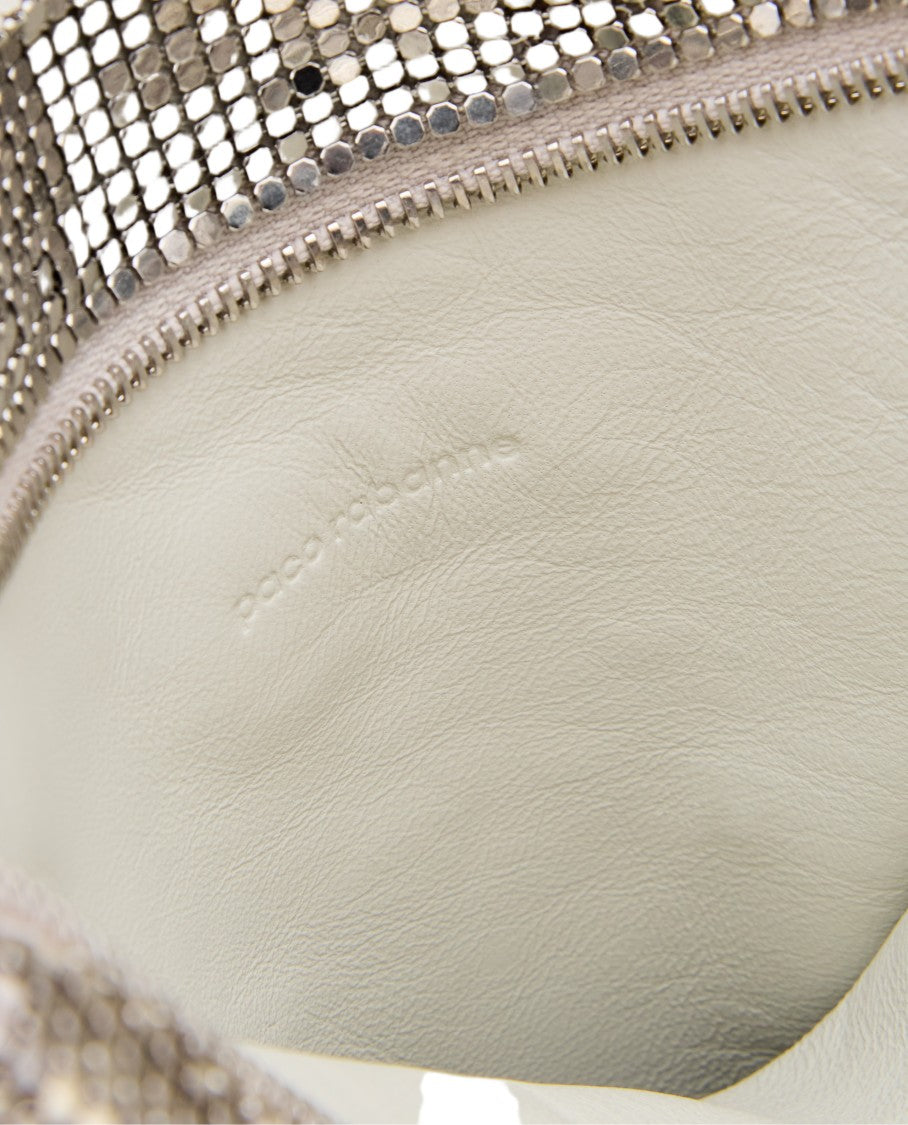 Rabanne Aluminum Chainmail Shoulder Bag With Tube Strap