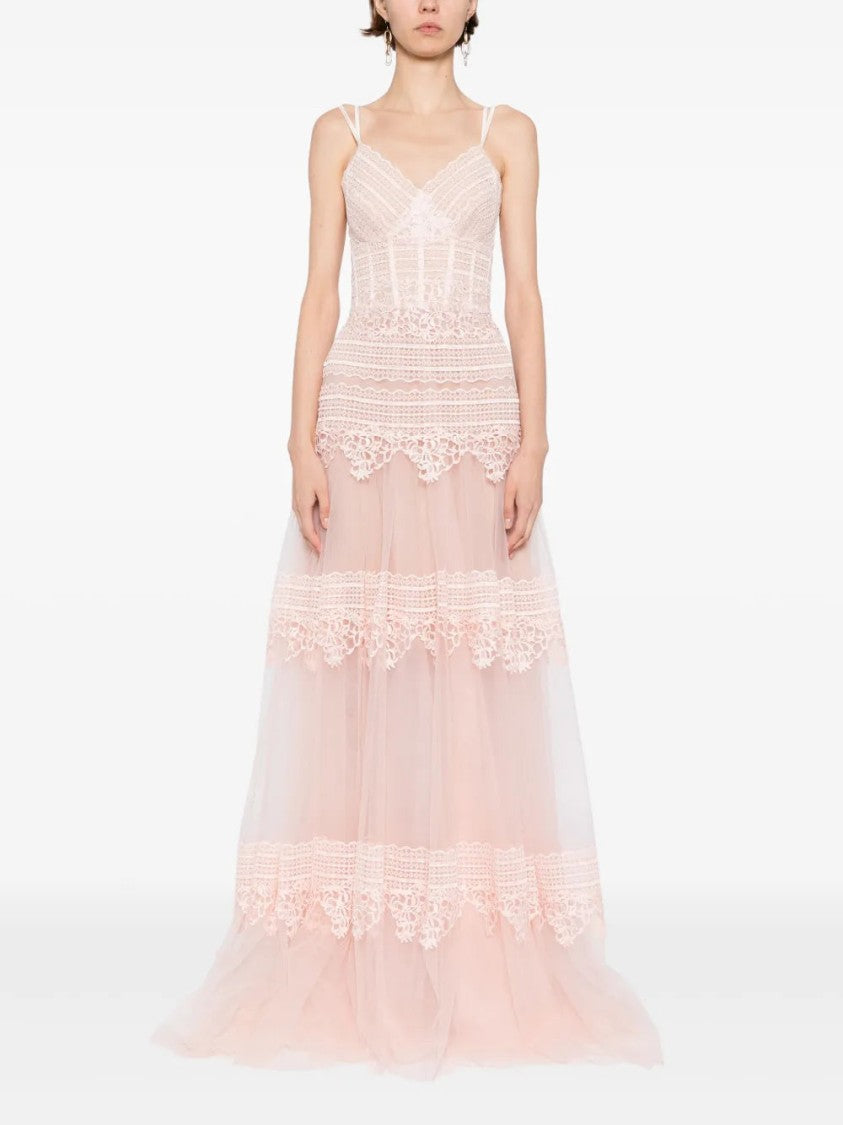 Saiid Kobeisy Lace Long Dress