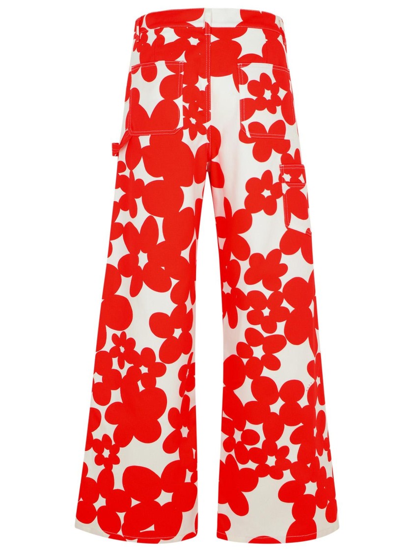 Marni Red Cotton Jeans