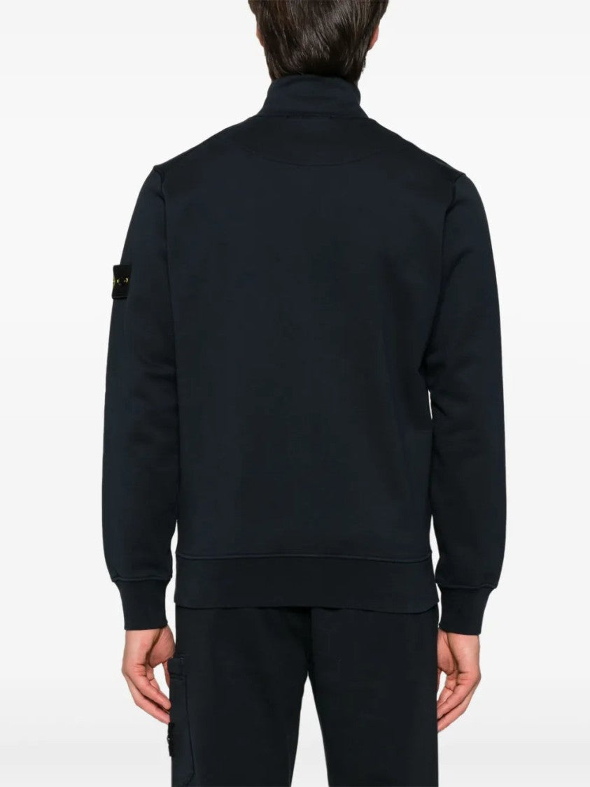 Stone Island Compass-Badge Zipped Sweatshirt