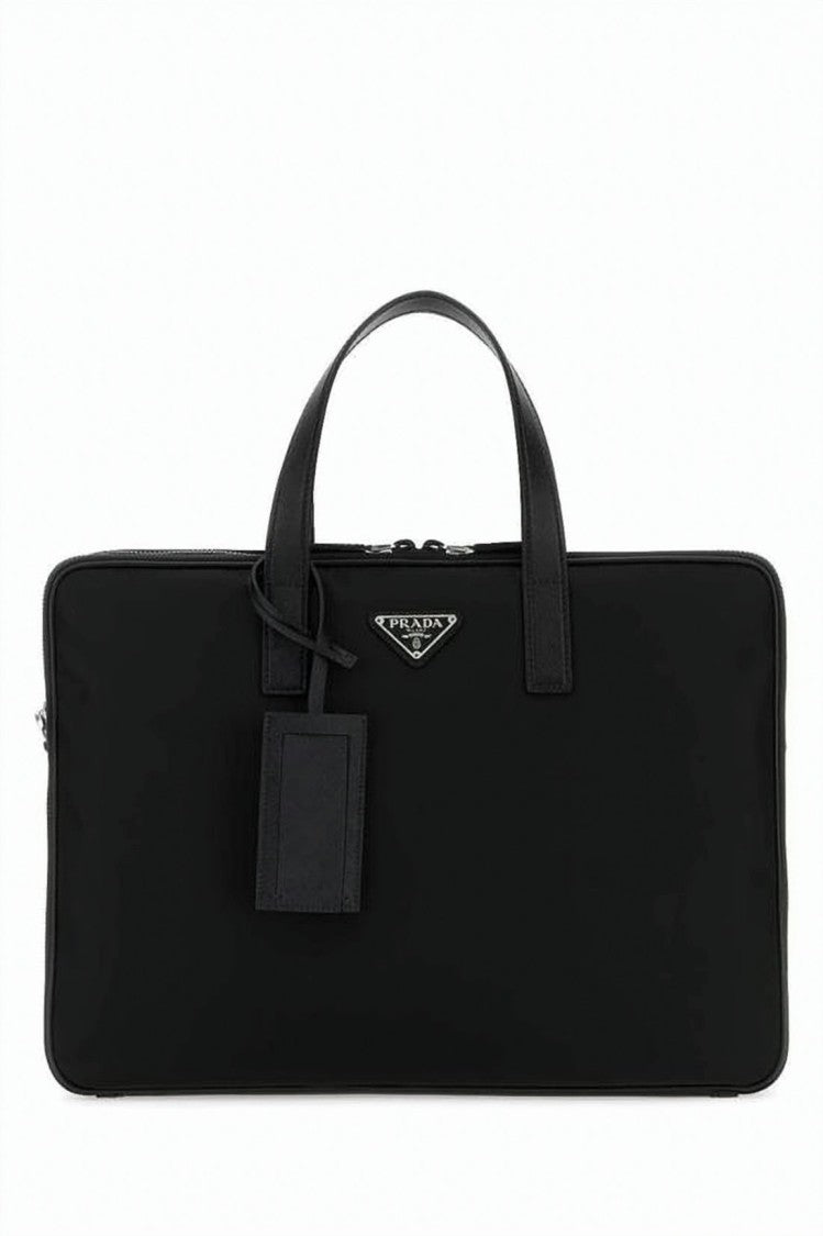 Prada Rectangular Shoulder Bag With Dual Top Handles
