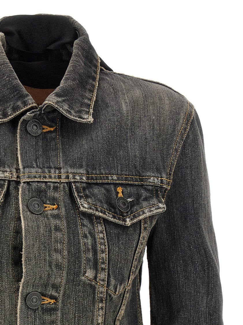 Balenciaga 'Lace Up' Denim Jacket