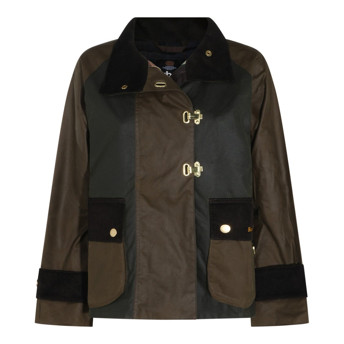 Barbour Two-Tone Corduroy Clasp Jacket