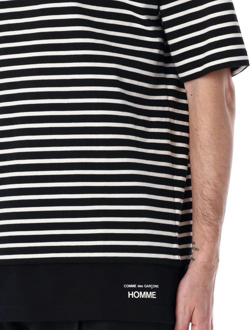 Comme Des Garçons Classic Striped T-Shirt With Relaxed Fit