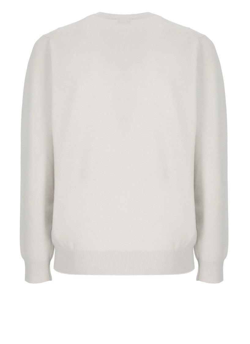 Della Ciana Grey Wool-Blend Crew Neck Sweater