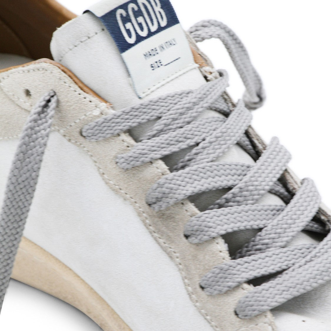 Golden Goose Ballstar Sneakers With Vintage Aesthetic And Star Patch