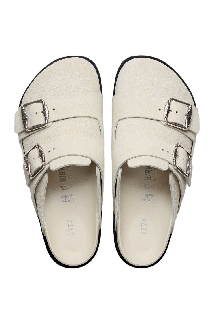 Birkenstock Cream Berlin 222 West Suede Sandals