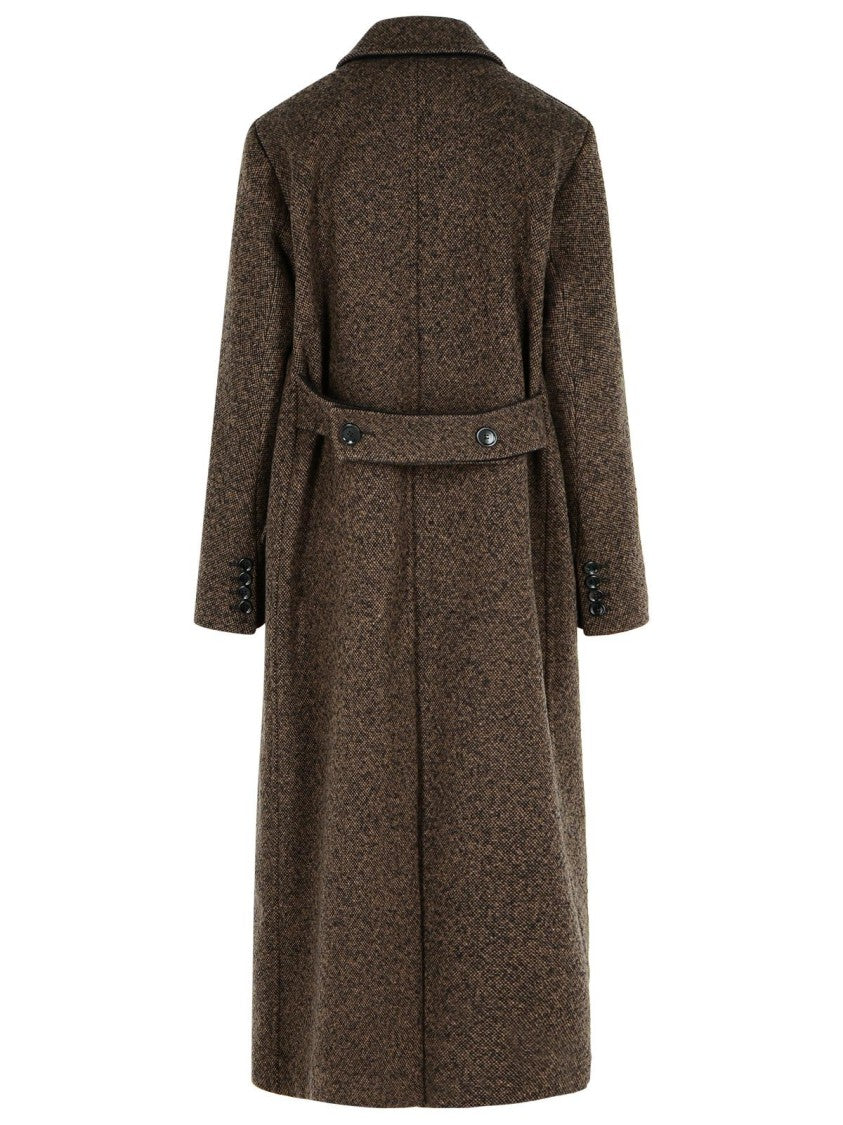 Max Mara 'Arco 1234' Chocolate Virgin Wool Coat