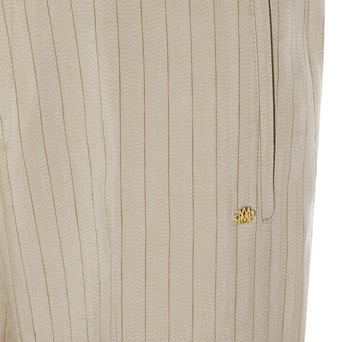 Amiri Slim Fit Tailored Trousers With Subtle Pinstripe