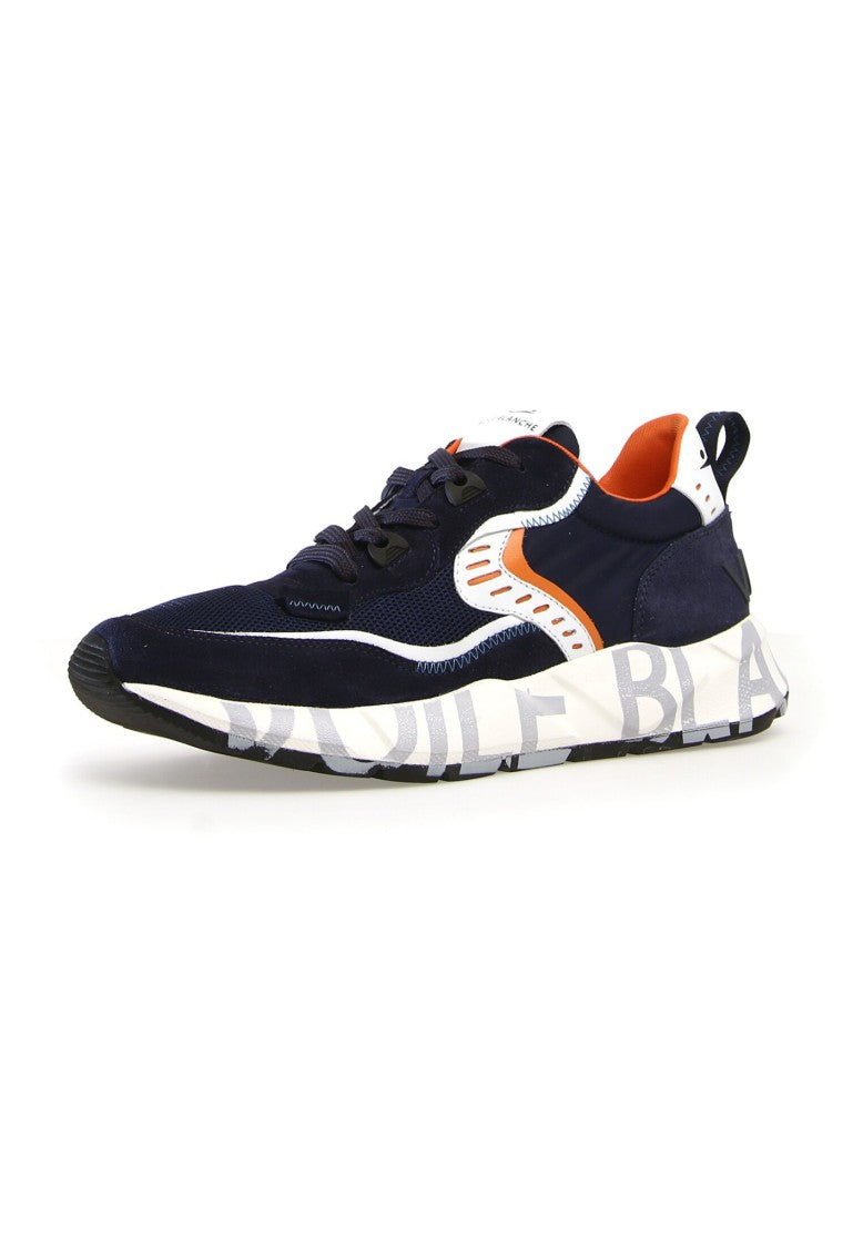 Voile Blanche Blue Suede And Fabric Club Sneakers