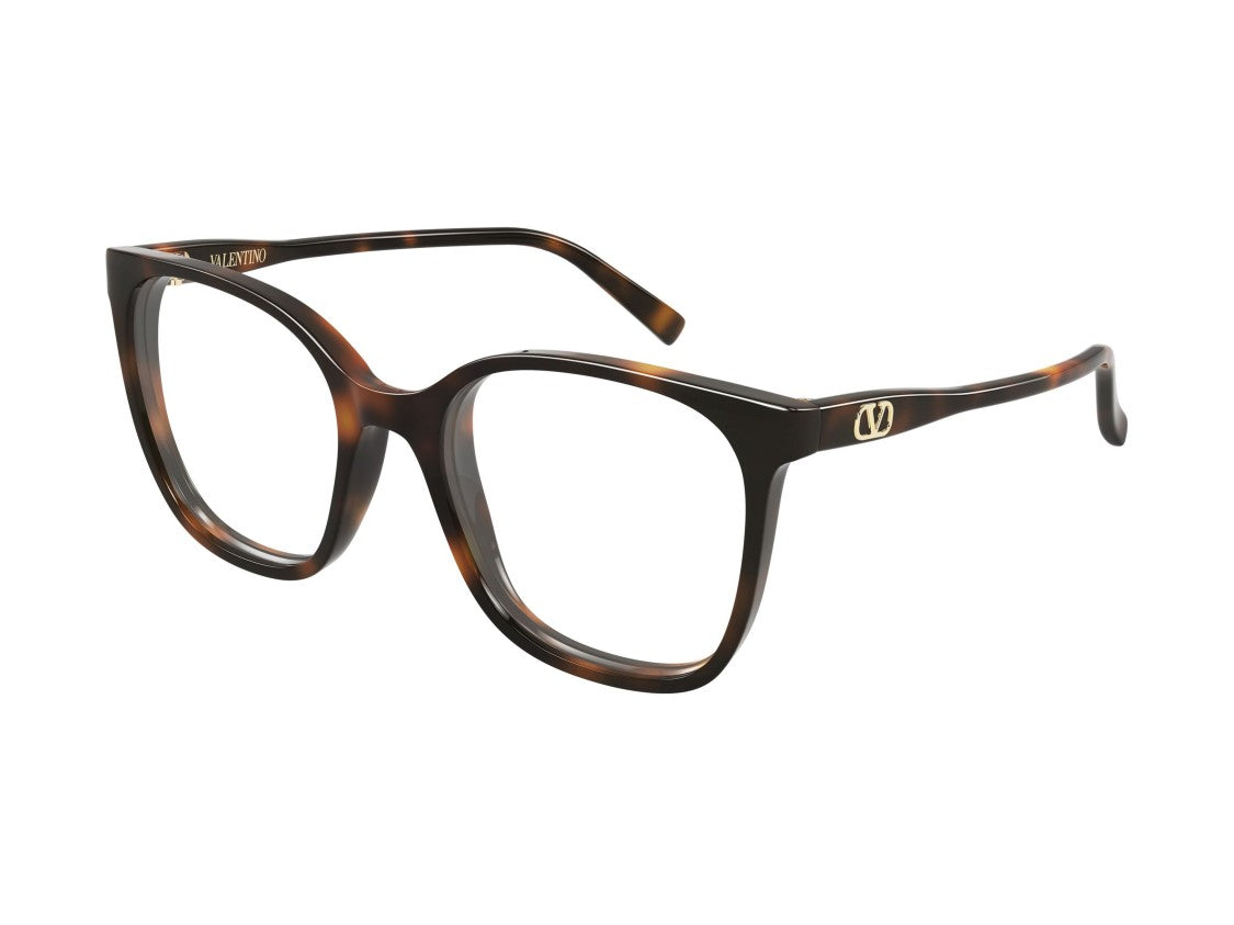 Valentino Gold Vg0019o Tortoiseshell Acetate Oversized Eyeglasses
