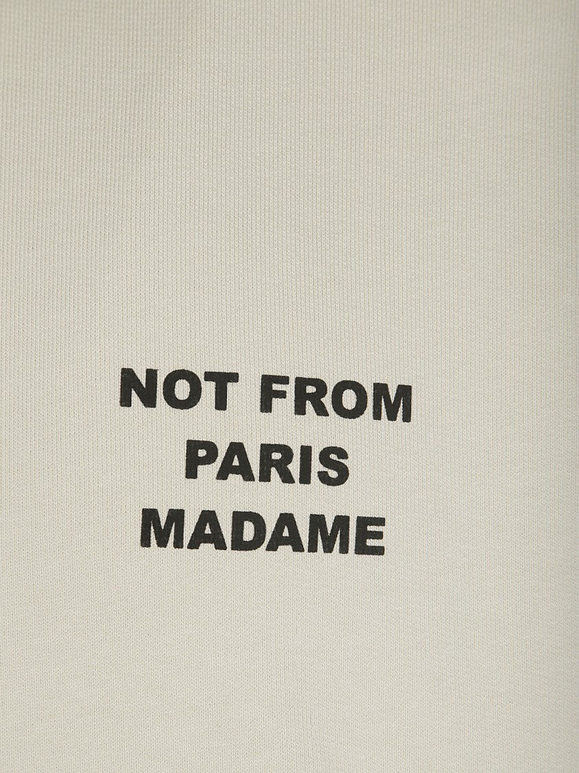 Drôle De Monsieur Crew Neck Black Slogan Sweatshirt