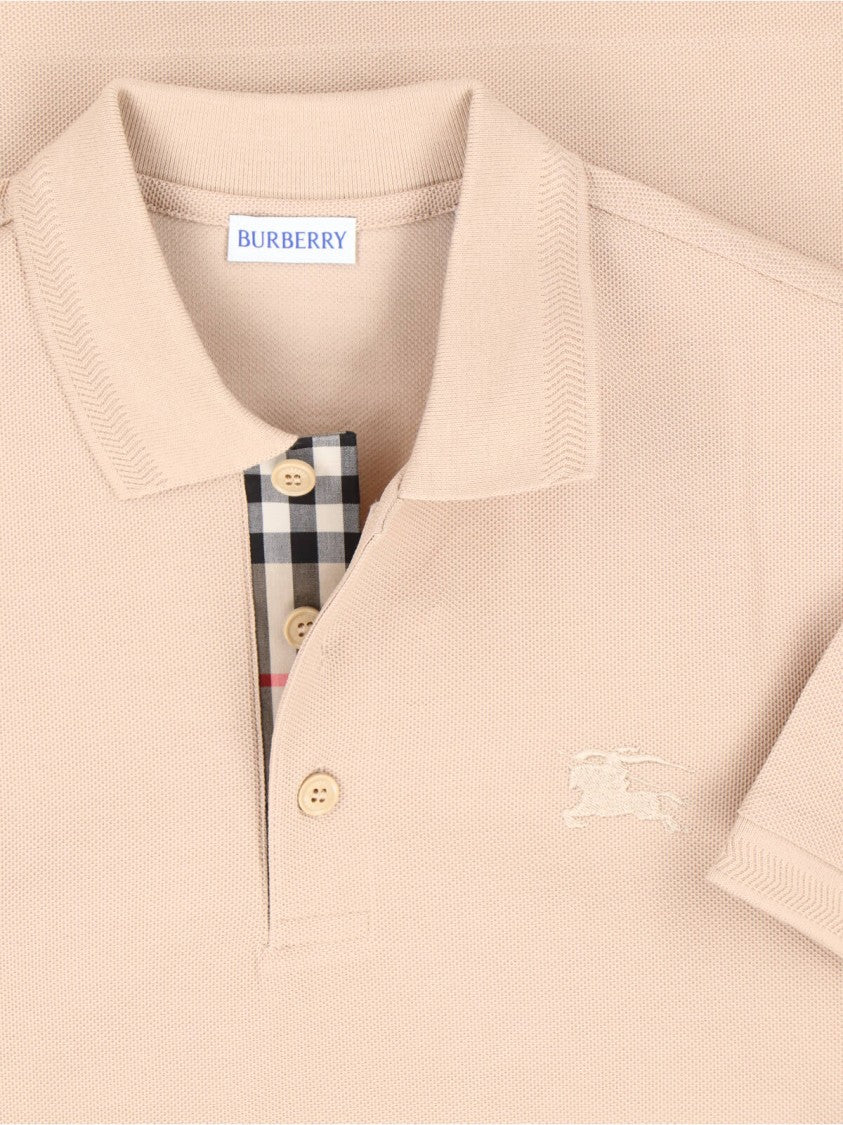 Burberry "Check" In Cotone Beige