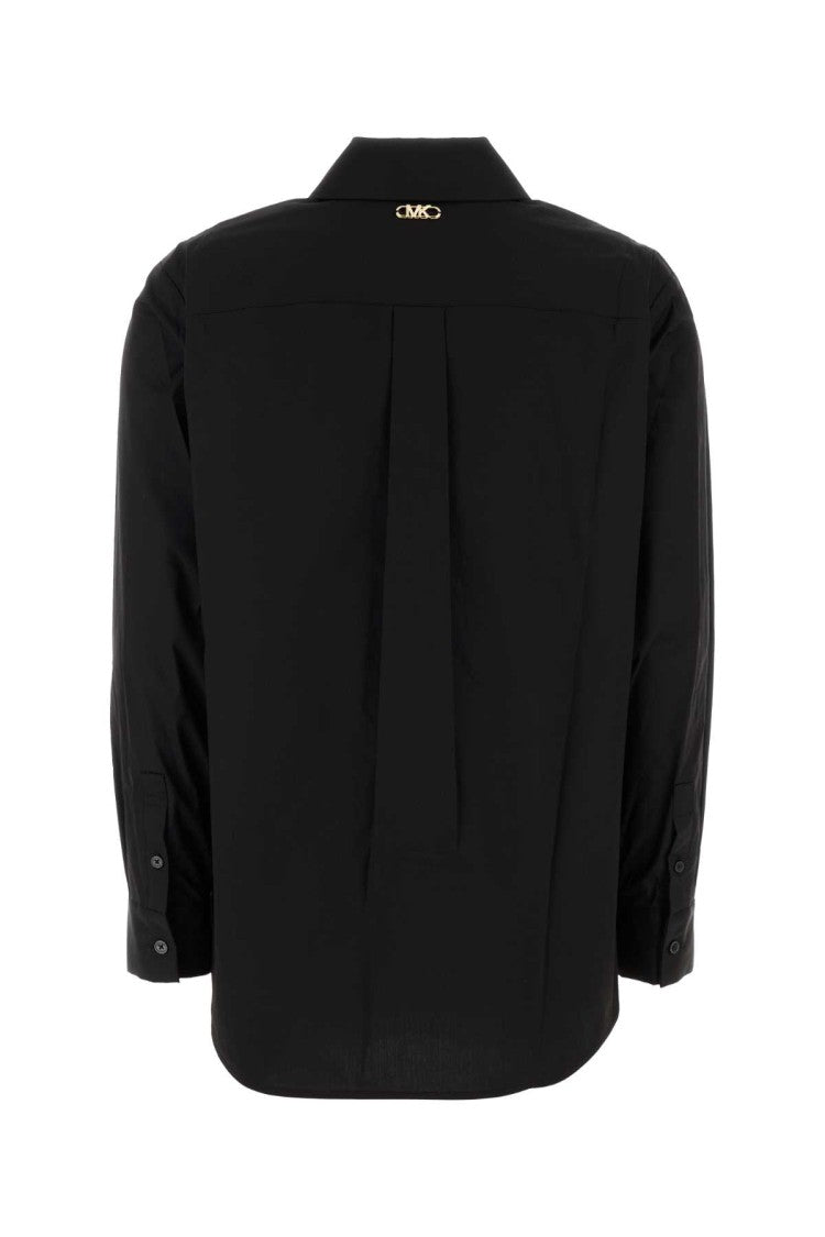 Michael Michael Kors Black Stretch Poplin Shirt