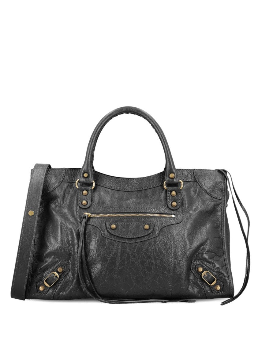 Balenciaga Medium Textured Lambskin Le City Bag