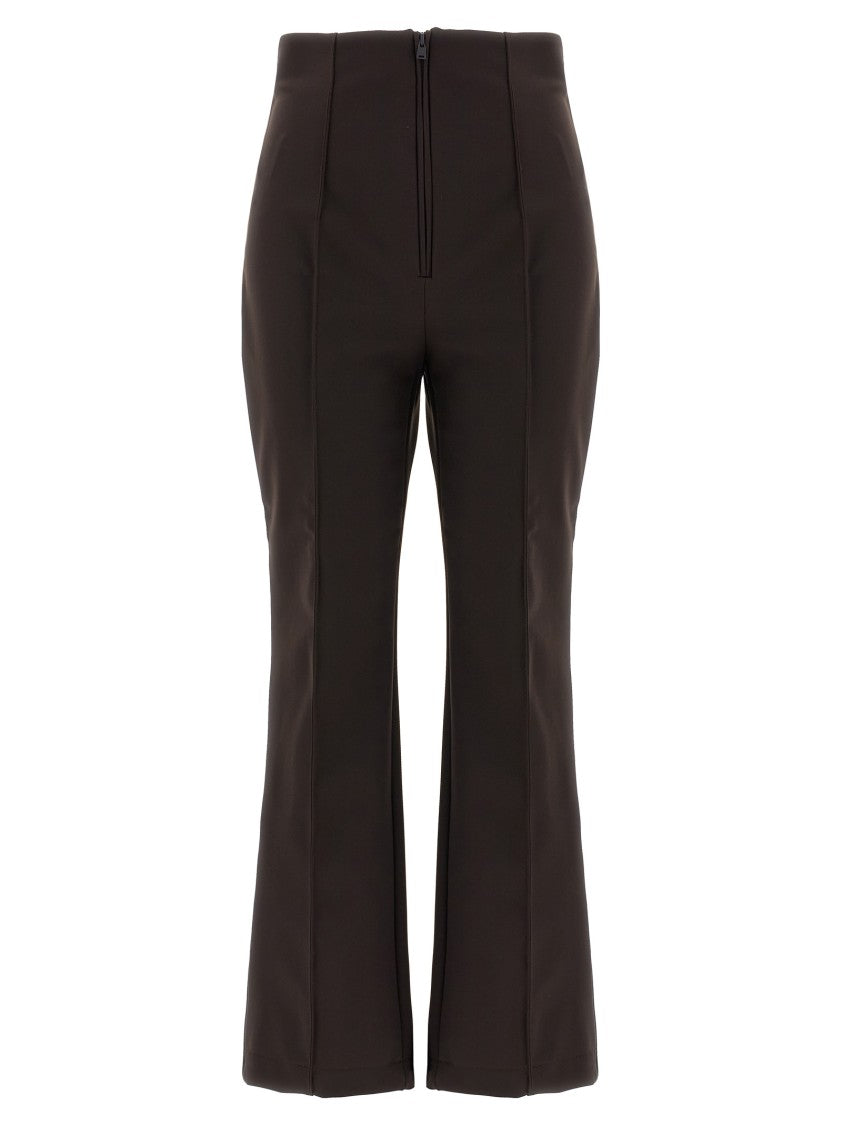 Fendi High-Waisted Technical Fabric Ski Pants With Flared Leg