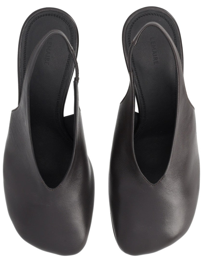 Lemaire Neutral Glove Rounded Toe Leather Pumps