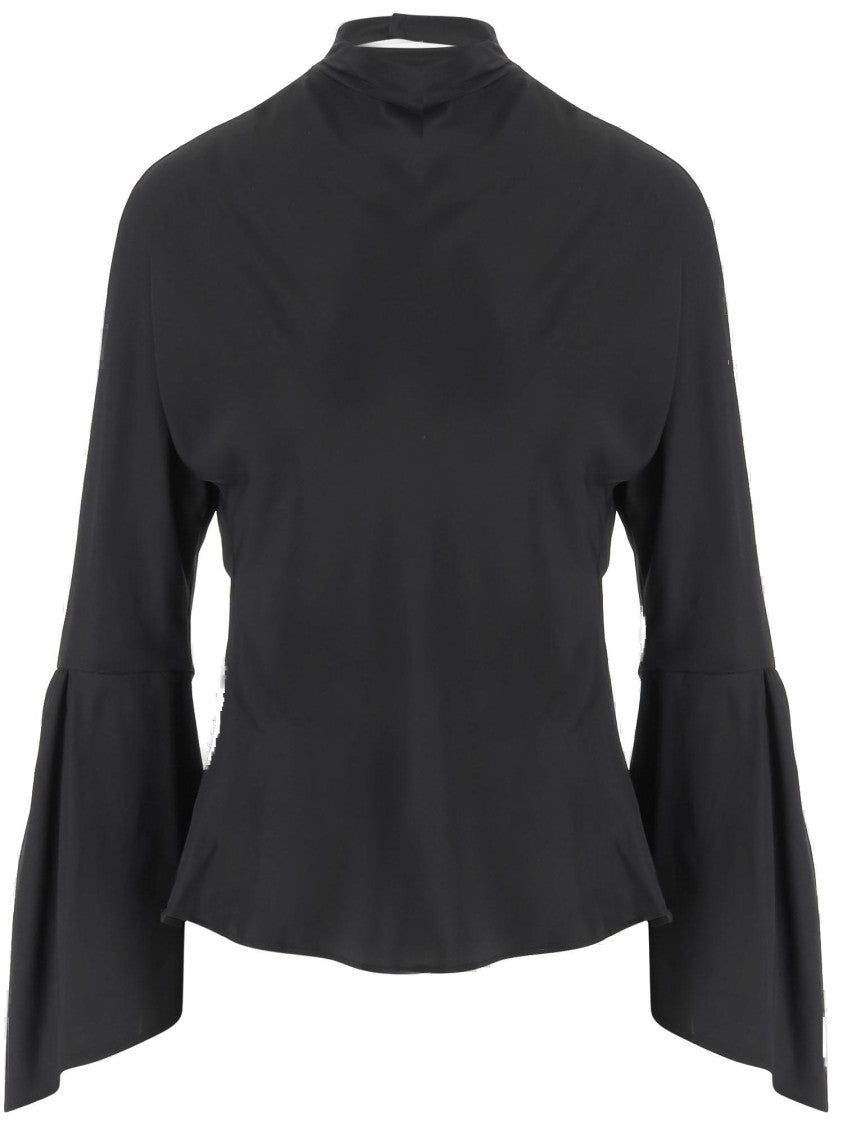 Pinko Blatz Blouse In Acetate And Silk