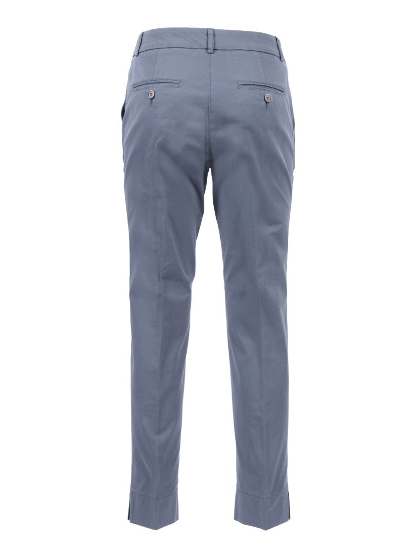 Peserico Cropped Tailored Straight-Leg Pants