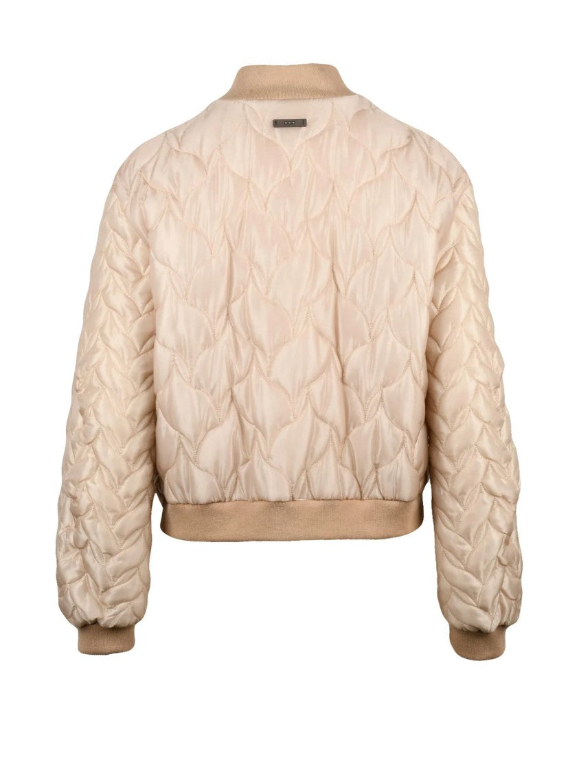 Peserico Centogrammi Quilted Coat With Ribbed Details