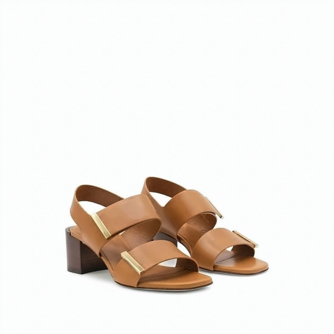 Tod's Brown Block Heel Sandals
