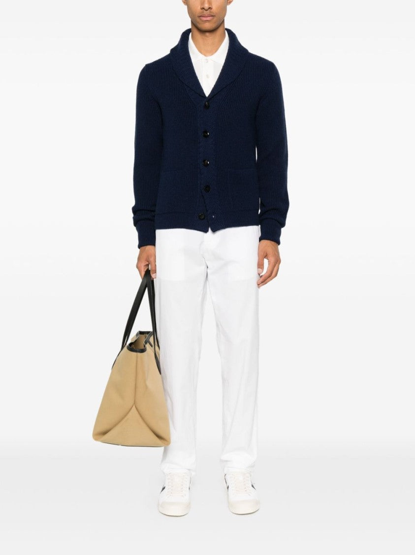 Tom Ford Piquet Polo Shirt With Traditional Collar And Button Placket