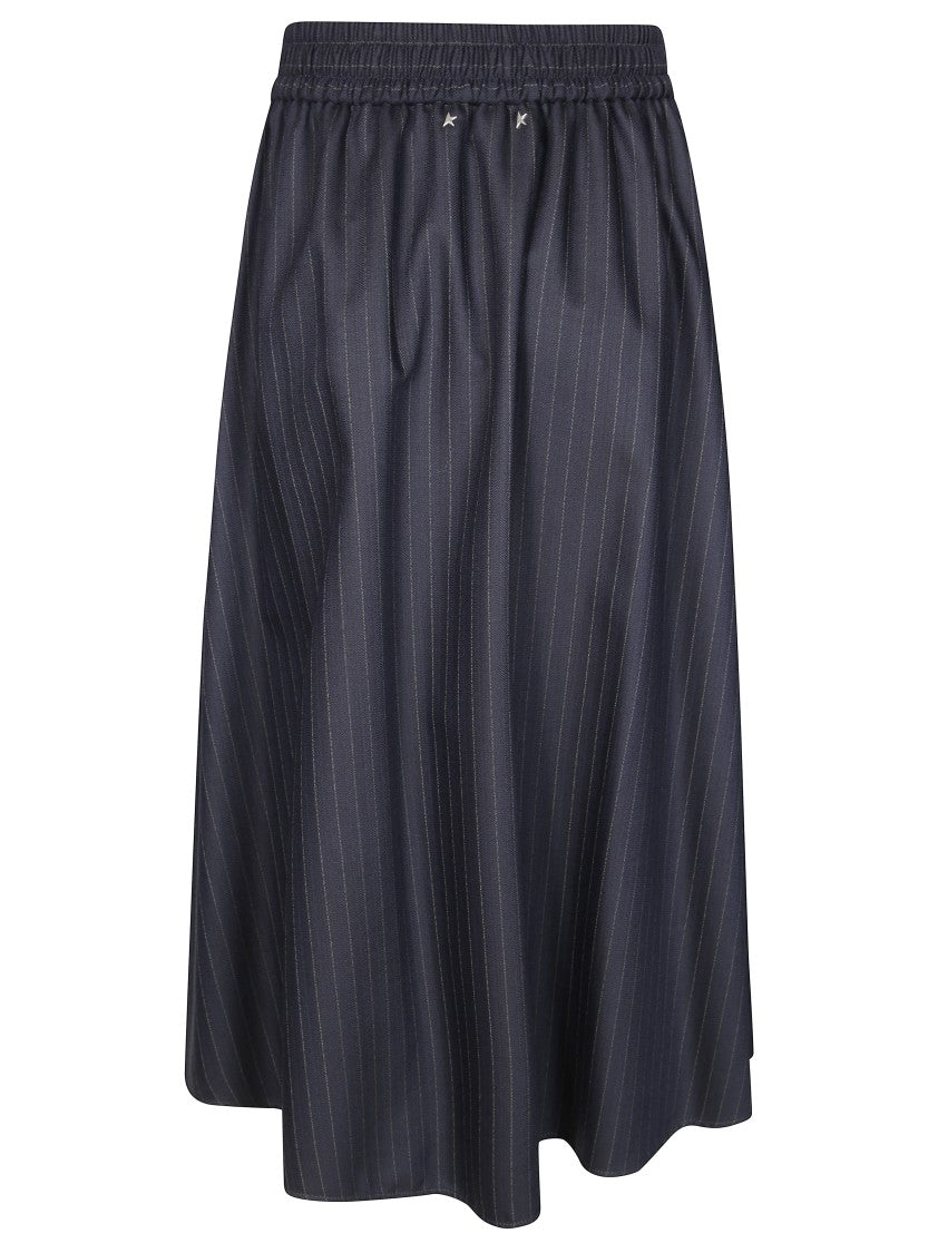 Golden Goose Voluminous Midi Skirt With Circular Silhouette