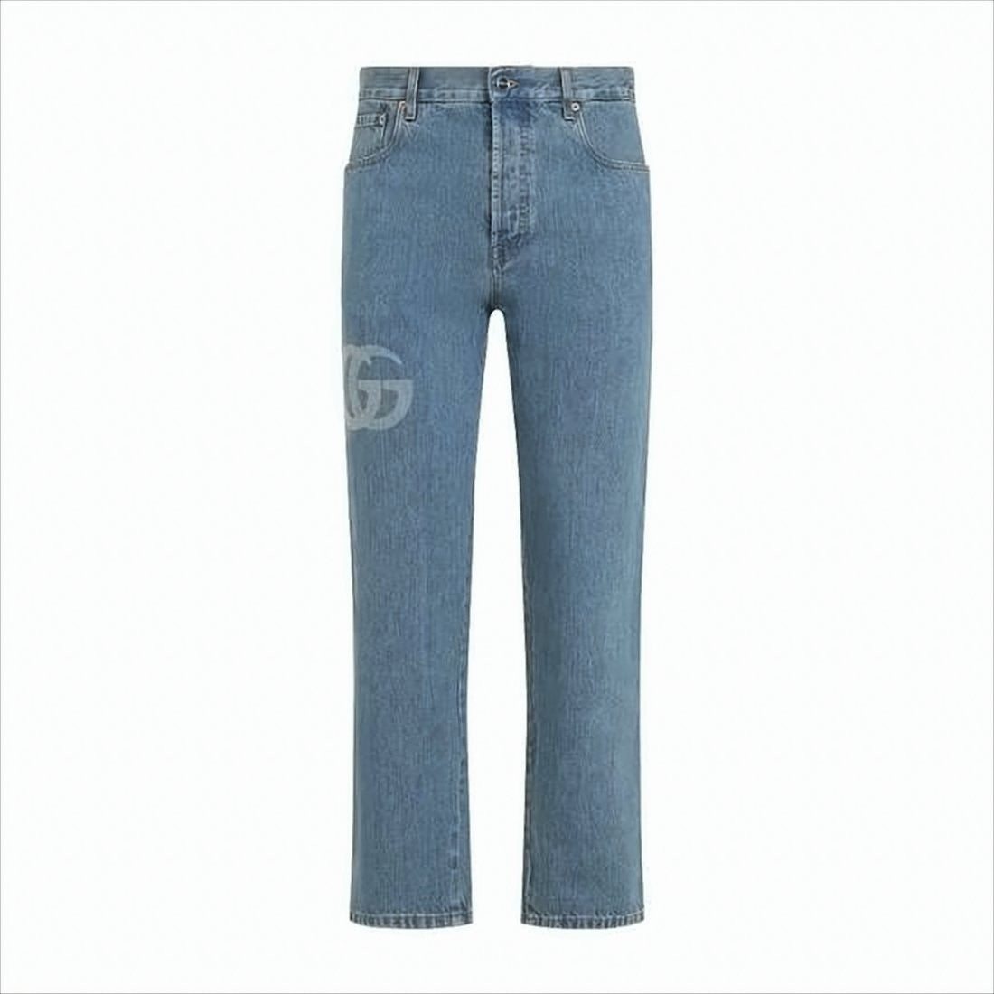 Gucci Classic Straight-Leg Blue Denim Pants