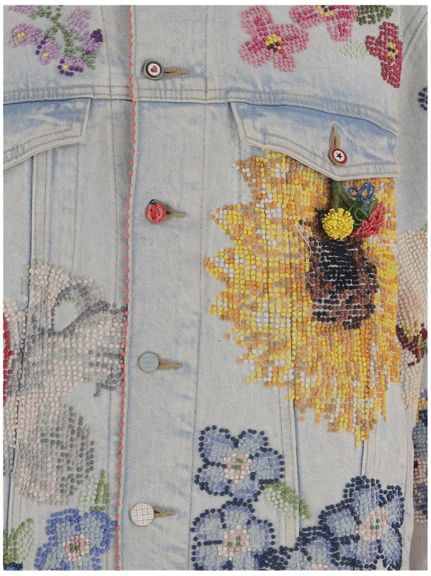 Pero Embroidered Denim Jacket