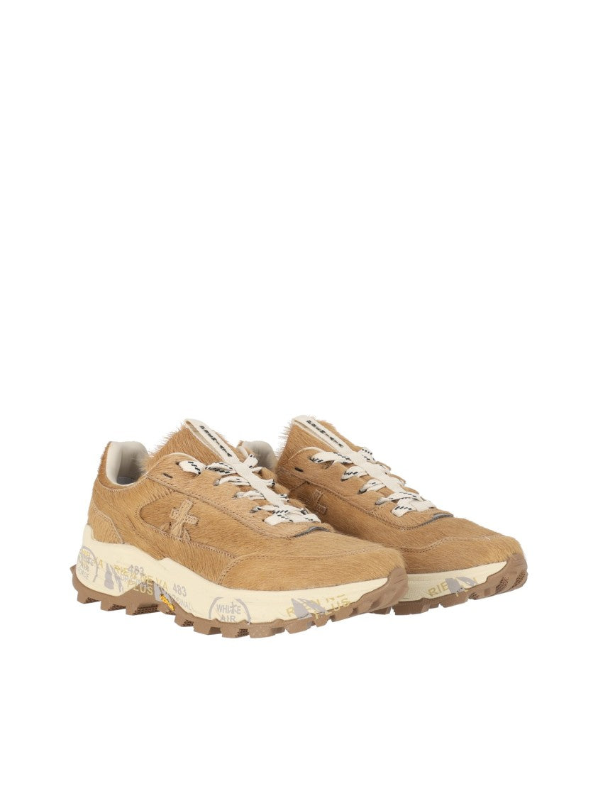 Premiata Beige Devind Low-Top Sneakers