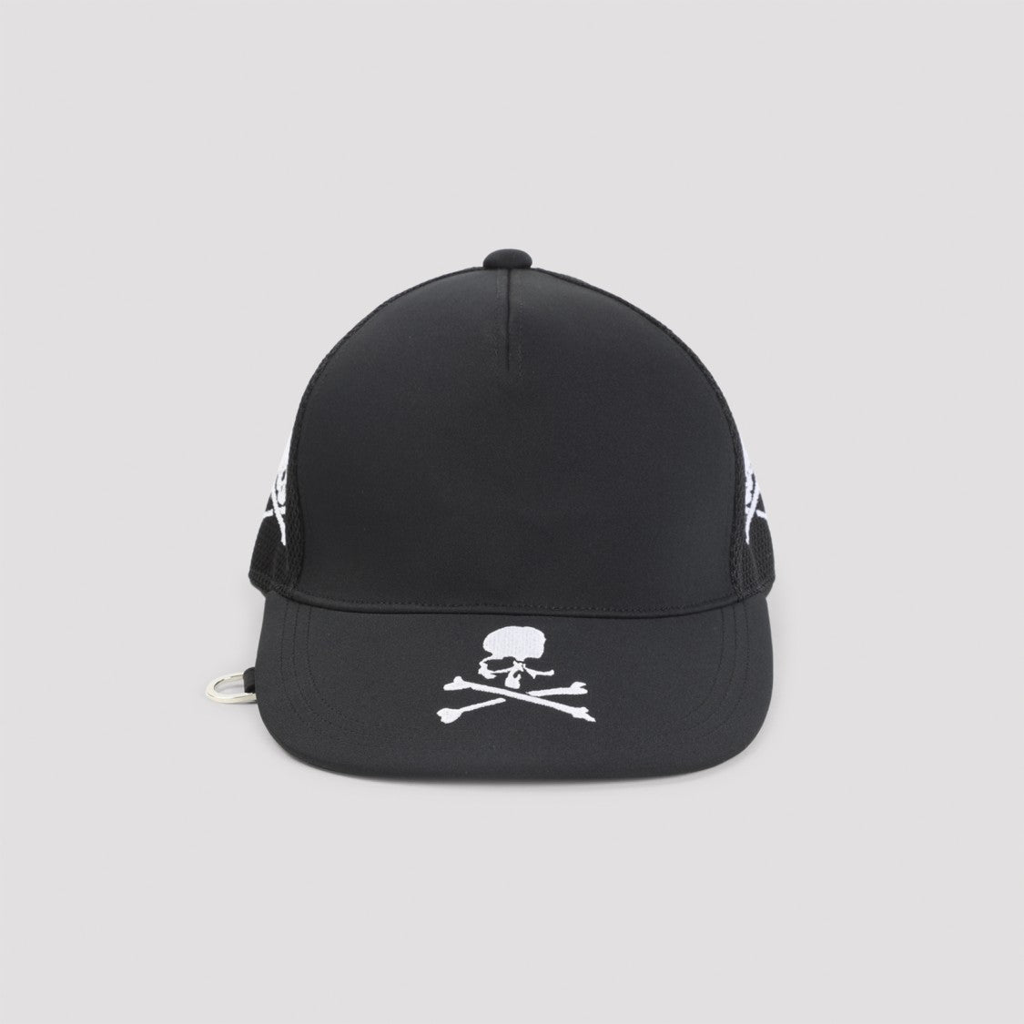 Mastermind Structured Black Cap With Breathable Mesh Panels