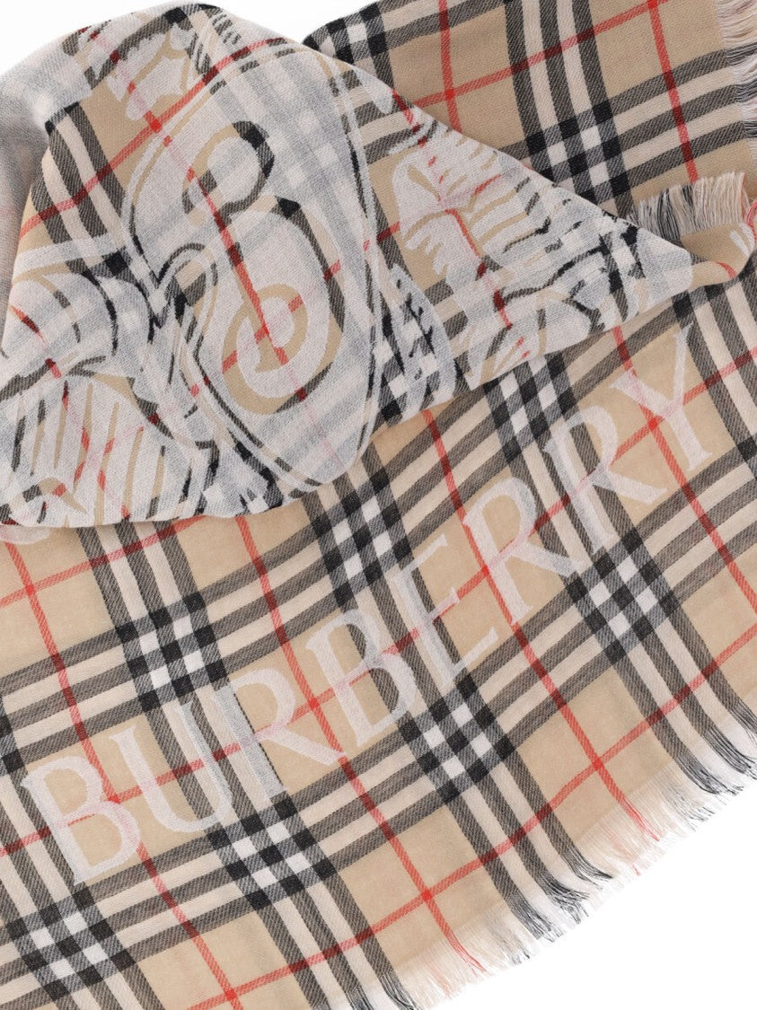 Burberry "Ekd" Scarf Beige