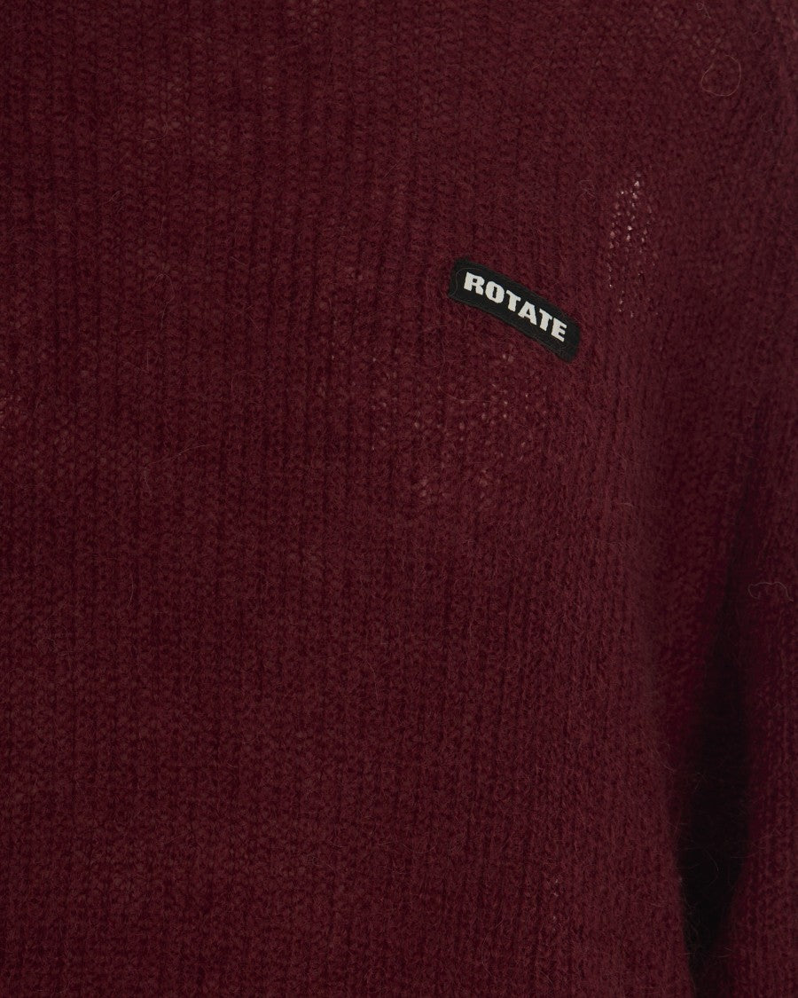Rotate Burgundy Logo Sweater
