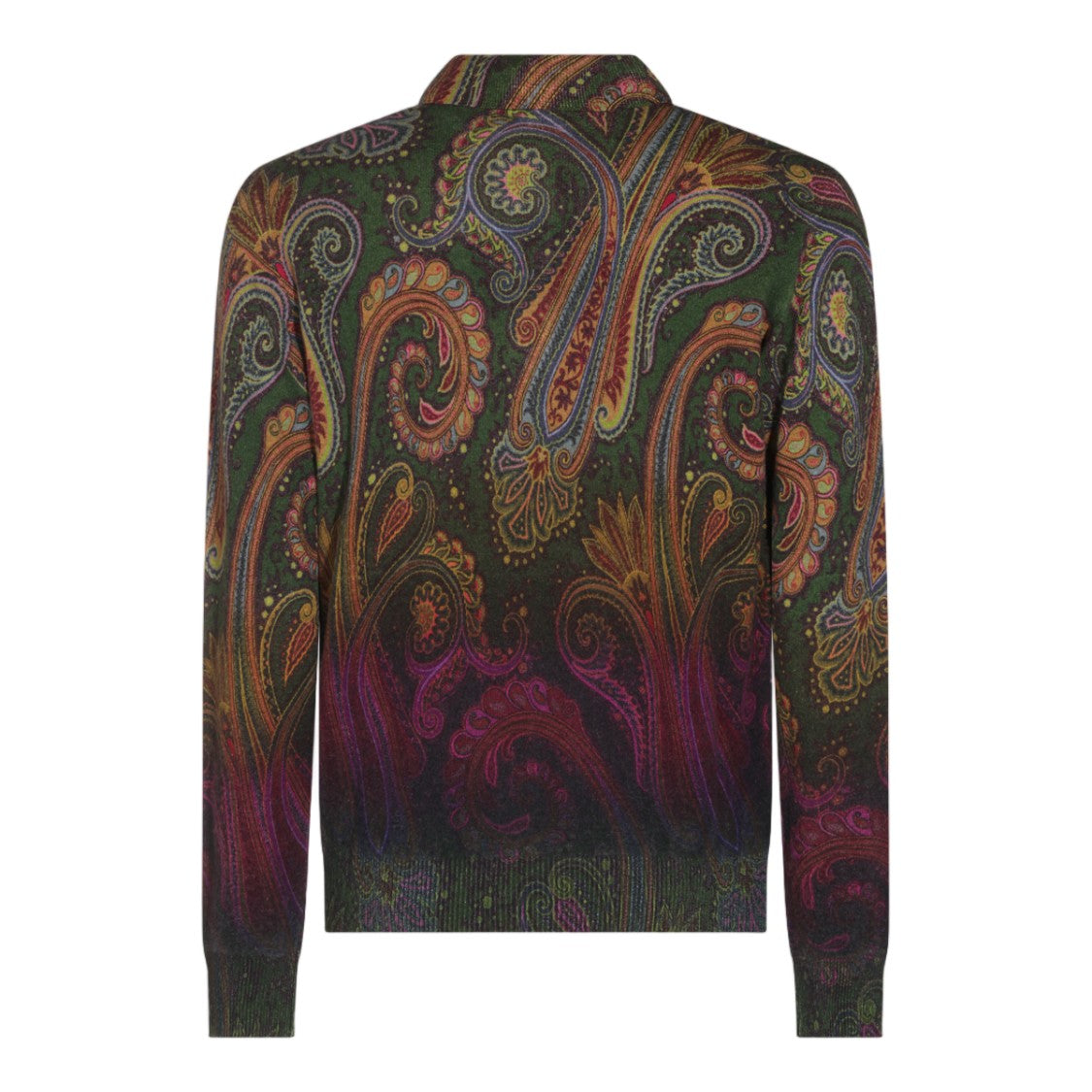 Etro Paisley Knit Sweater With High Collar