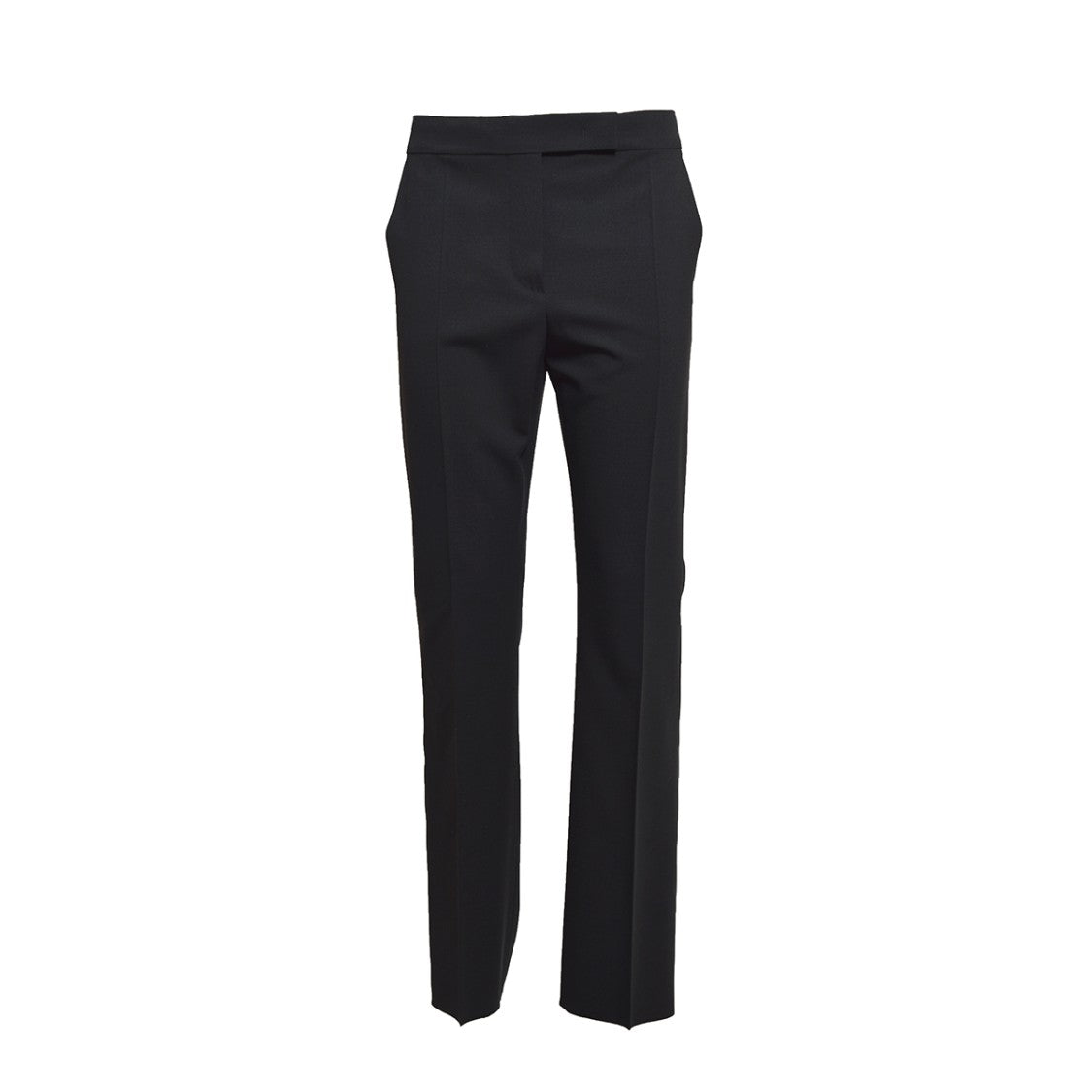 Max Mara Rino Pants In Black Virgin Wool And Mohair