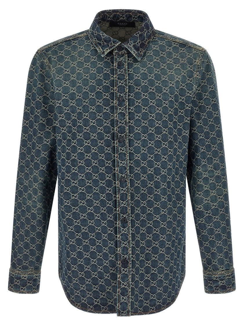 Gucci Gg Jacquard Shirt