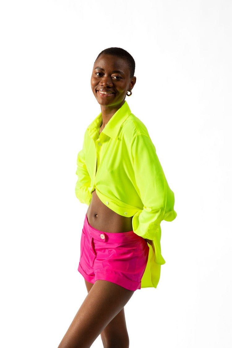 Serena Bute The Oversized Shirt - Neon Yellow