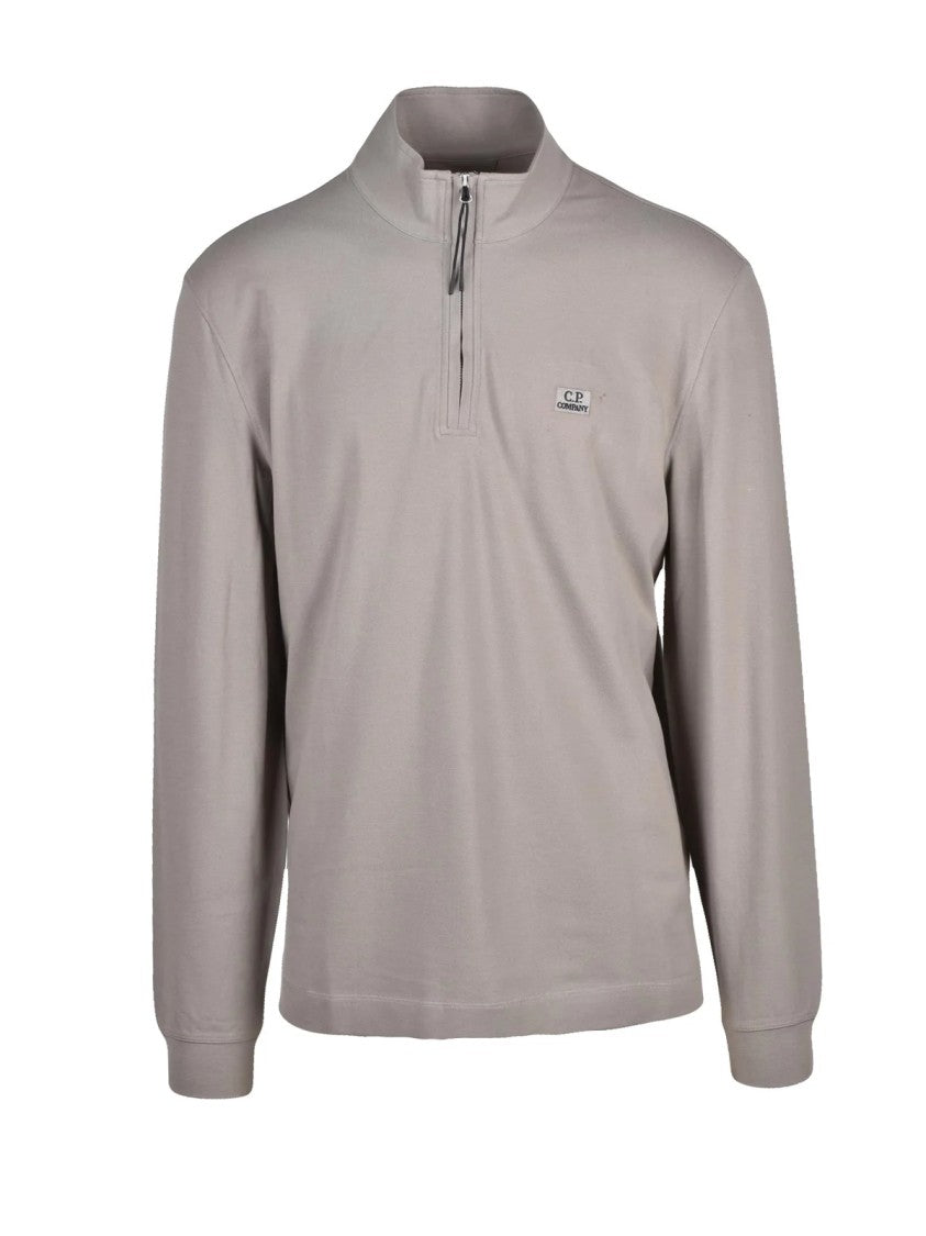 C.P. Company Sage Green Tailored Cotton-Blend Polo Shirt