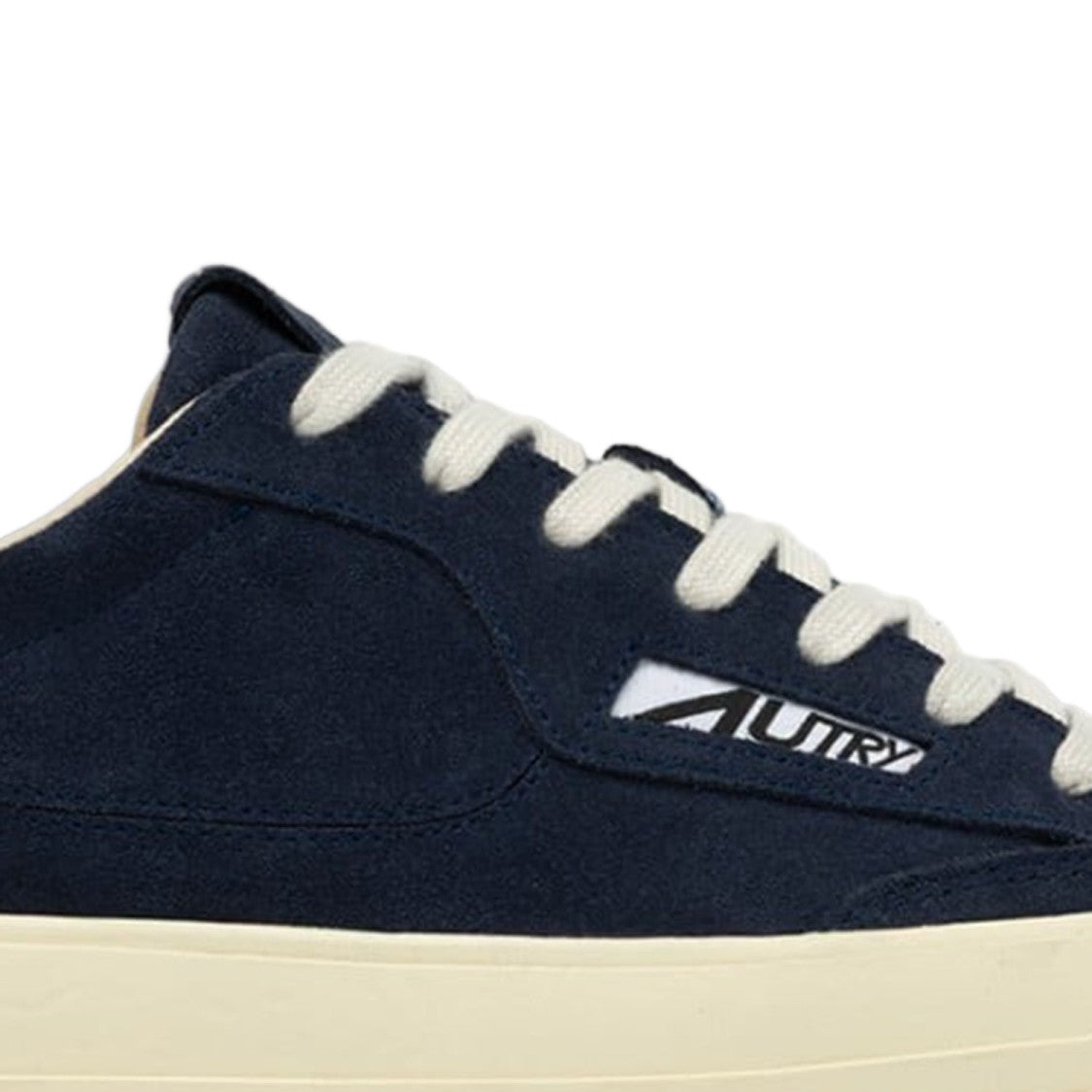 Autry Low-Top Navy Sneakers With Suede And Cowhide Finish