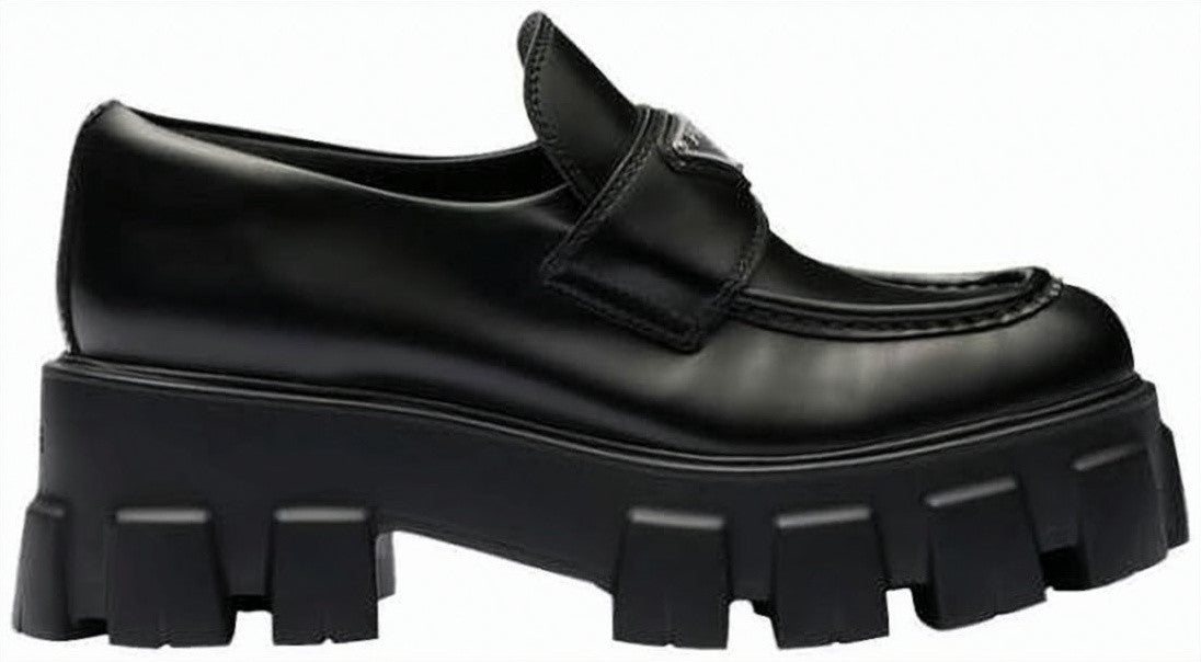 Prada Platform Loafers With Edgy Design